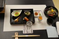 Abendessen im Ryokan Onyado Megumi in Yugawara