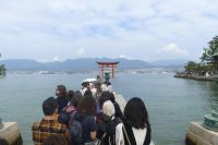 Itsukushima Tempel...Anstehen für DAS Foto