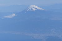 Flug Osaka - Tokio mit Fuji-Blick