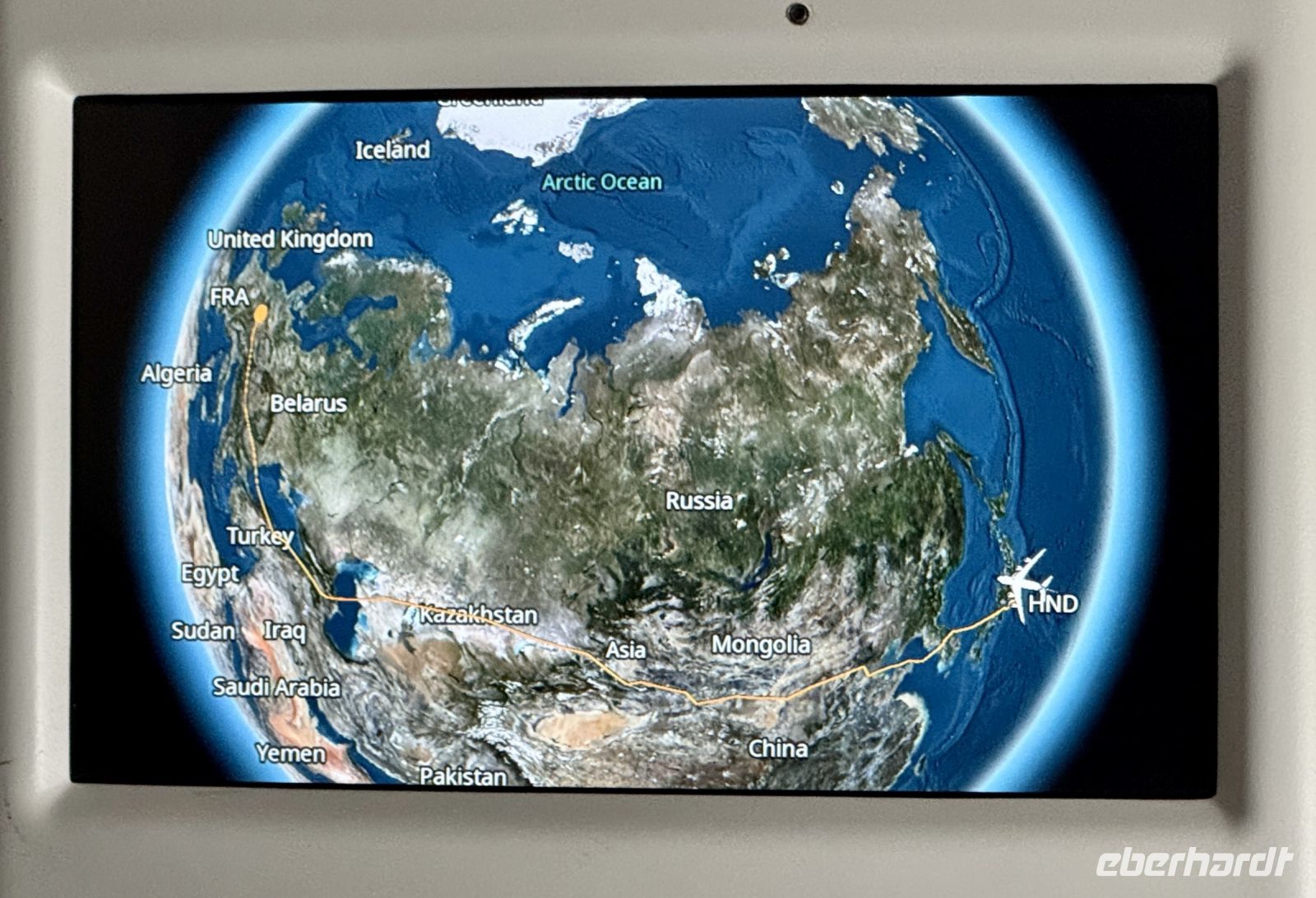 Tag 2 - Unsere zurückgelegte Flugroute 