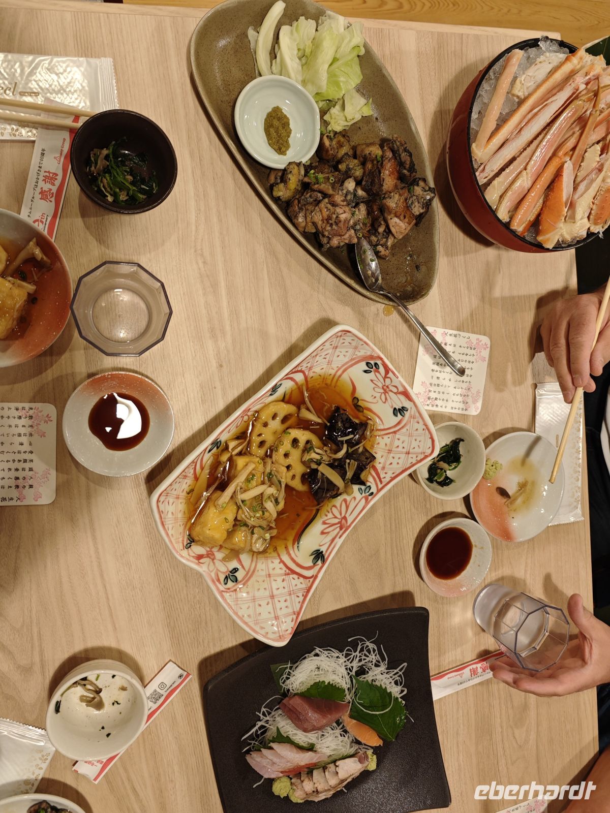 Abendessen in der Nähe des Hotels