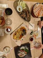 Abendessen in der Nähe des Hotels