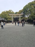 Am Meiji-Schrein in Tokio