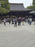 Am Meiji-Schrein in Tokio