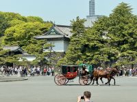 2. Tag: Ankunft in Tokio – Kutsche vor dem Kaiserpalast