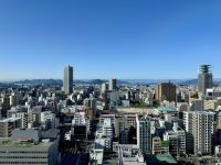 9. Tag: Hiroshima – Aussicht vom Frühstücksrestaurant in der 25. Etage