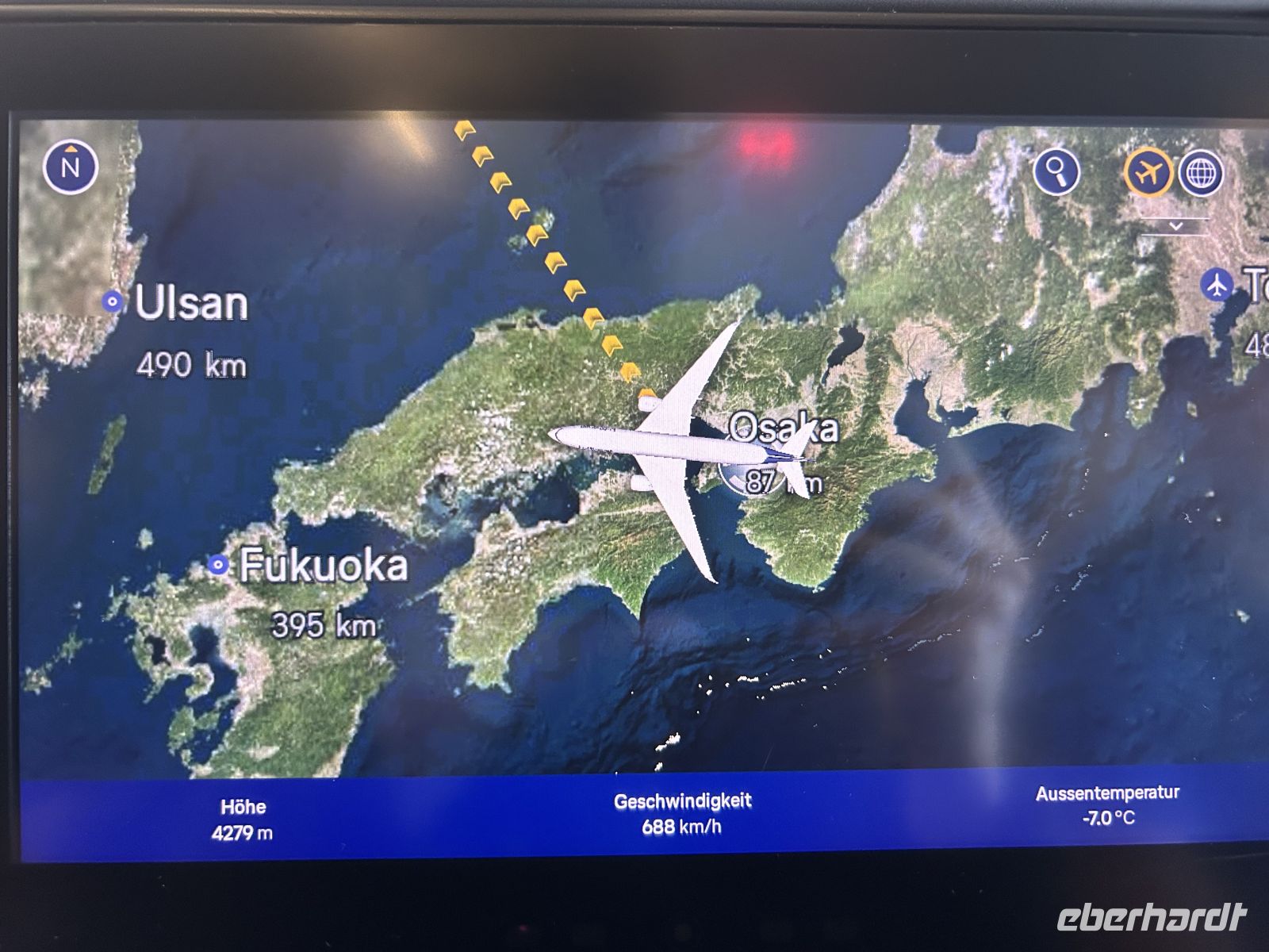 Rückflug Osaka - München &ndash; &copy;  (Eberhardt TRAVEL)