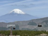 Fahrt mit der Ropeway Gondelbahn bis nach Sounzan Gora mit Blick auf den Fuji &ndash; &copy; Jacob Spangenberg (Eberhardt TRAVEL)