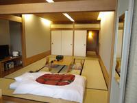 Tatami-Zimmer im Ryokan in Hakone