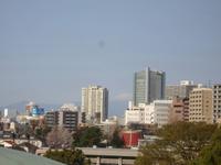 Tokio - Blick vom Hotelzimmer auf Berg Fuji