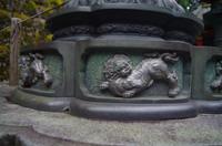 buddhistische Tempelhunde - Laternensockel
