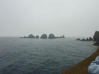 Felsengruppe am Hafen in Sark