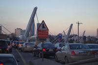 Amman am Abend - Stau