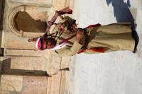 Jerash - Südtheater - Wüstenpolizist meets Dudelsack