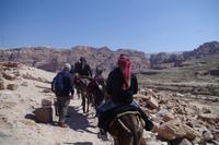 Unterwegs in Petra - mit Begleitgarde