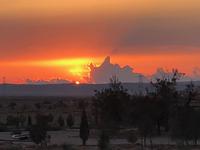 Jordanien - Sonnenuntergang über der Wüste