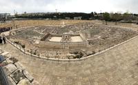 Jerusalem - Israel Museum mit einem Modell des antiken Jerusalem