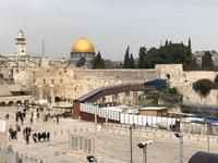 Jerusalem - Blick zum Tempelberg mit der Klagemauer