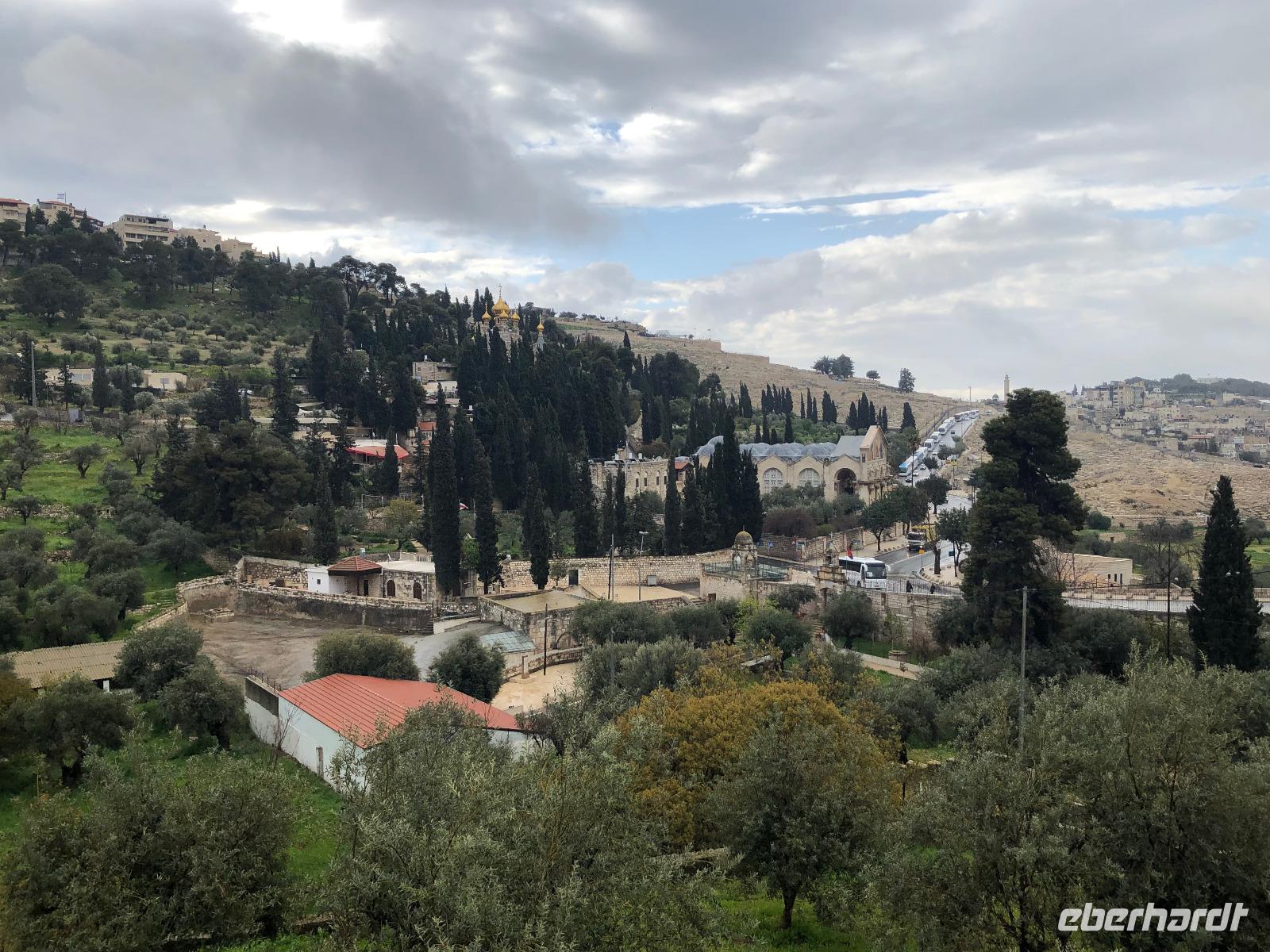 Jerusalem - Blick zur Kirche aller Nationen