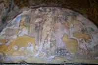 Fresken im Liebesschloss mit nackten Darstellungen von Frauen