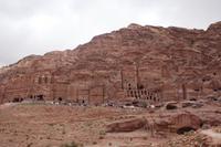 Blick auf die Königsgräber in Petra