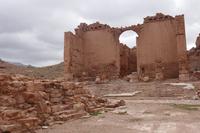 Einziges Gebäude von Petra, dass Erdbeben stand hielt