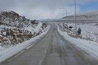 Winterlandschaft in den Höhen von Petra