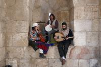 Musiker am Jaffa-Tor Jerusalem