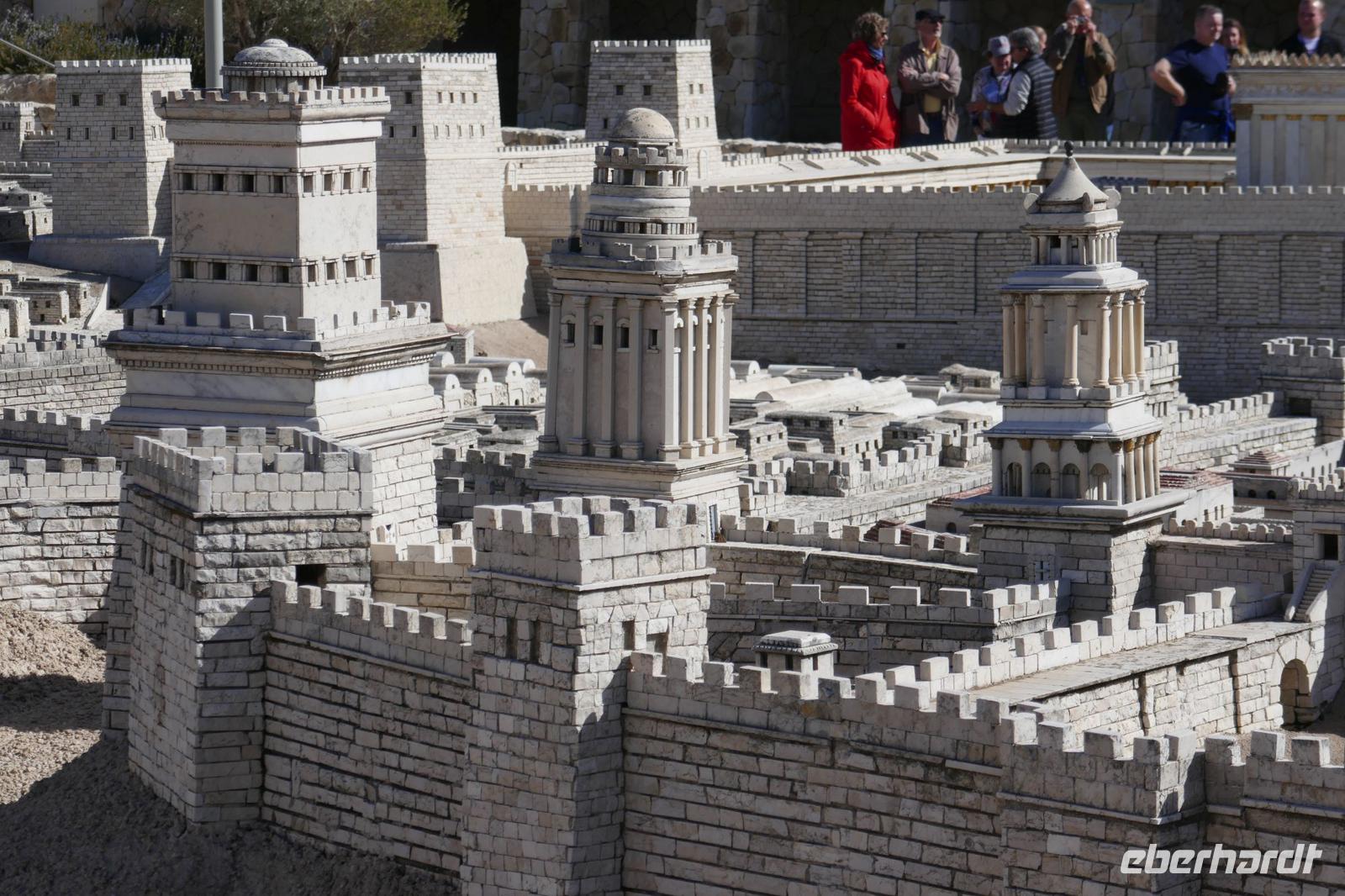 Modell  antikes Jerusalem im Israel Museum