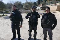 Polizei am Felsendom am Tempelberg in Jerusalem