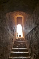 zum Obergeschoss der Karawanserei