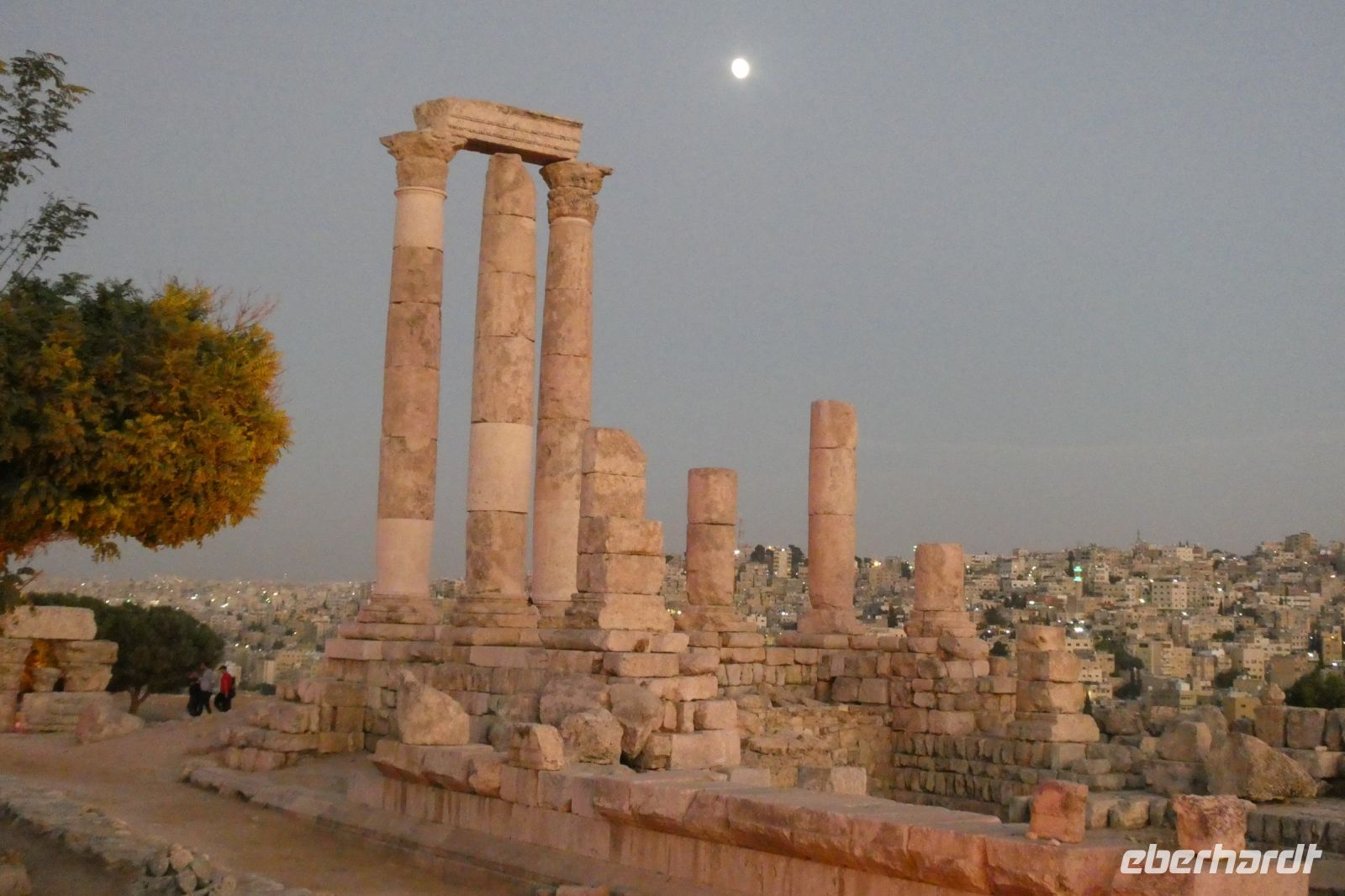 Herkulestempel im Abendlicht