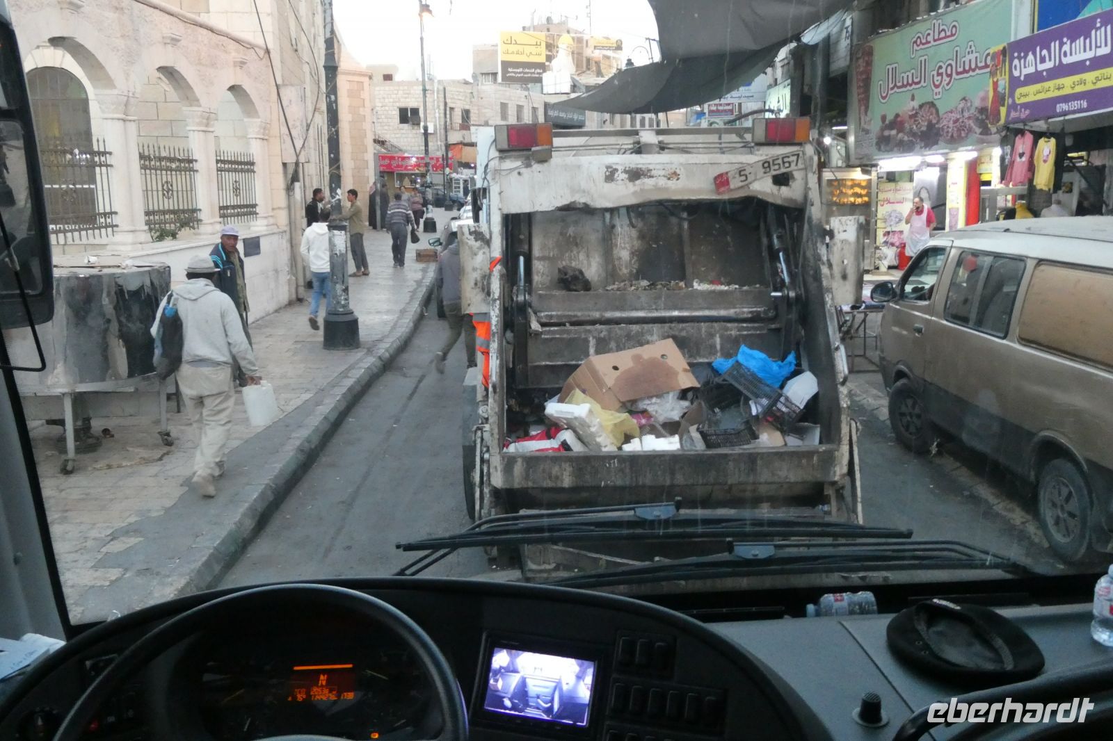 städtische Müllabfuhr von Kerak