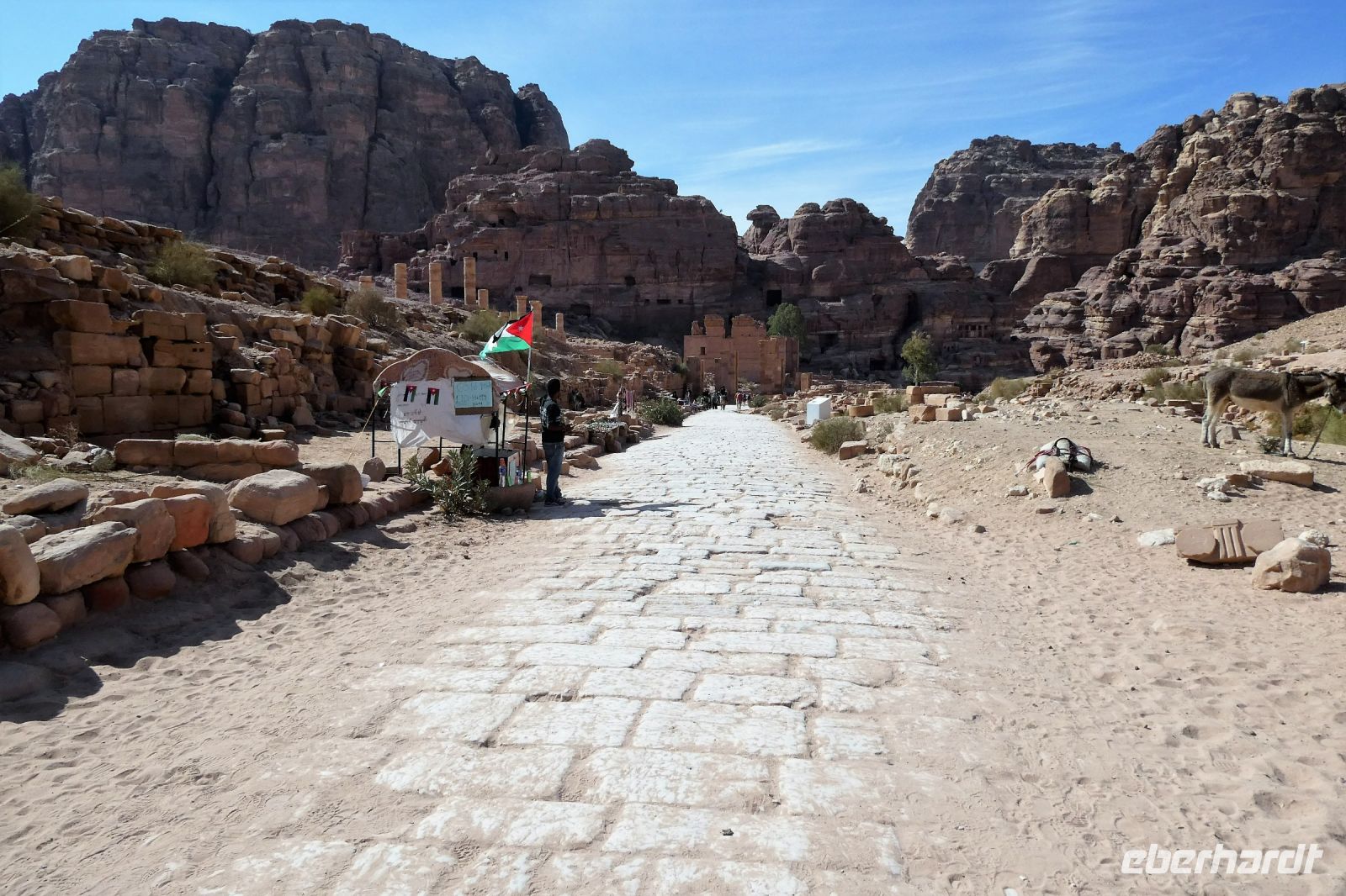 entlang des Cardo (römische Hauptstraße)