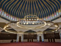 Amman - Blaue Moschee (König-Abdullah-Moschee) /Gebetsraum unter der Kuppel 
