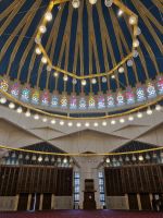 Amman - Blaue Moschee (König-Abdullah-Moschee) /Gebetsraum unter der Kuppel 