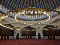Amman - Blaue Moschee (König-Abdullah-Moschee) /Gebetsraum unter der Kuppel 