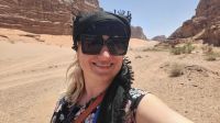 Rundreise Jordanien - Franzi im Wadi Rum