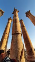 Jordanien, Jerash, Säulen des Arthemistempels