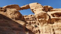 Jordanien, Wadi Rum, große Felsenbrücke