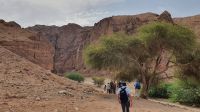 Jordanien, Eingang zum Wadi Numeira am Toten Meer