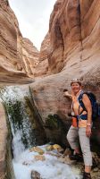 Jordanien, Wadi Numeira, Wanderung durchs Wasser