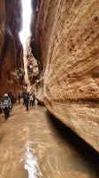 Jordanien, Petra, durch den Siq bei Regen