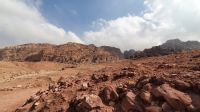 Jordanien, Petra, Blick zu den Königsgräbern