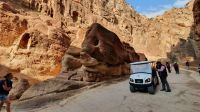 Jordanien, Petra, E-Auto im Siq
