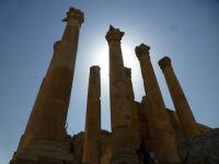 Säulen, die in den Himmel wachsen.