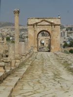  Der Cardo Maximus mit Blick zum Nordtor.