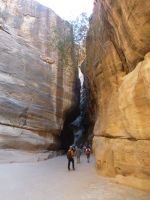 Der Siq, der einem den Blick verdreht. Schaut man nach oben, nach vorne, nach hinten zurück?