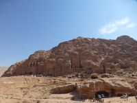 Die Königswand, Petras imposantesten Fassadengräber. 12 an der Zahl. Hier wurden vermutlich nabatäische Könige beigesetzt.