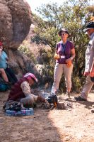 Jordanien, Dana Naturreservat, Beduine Ahmed kocht Tee für uns